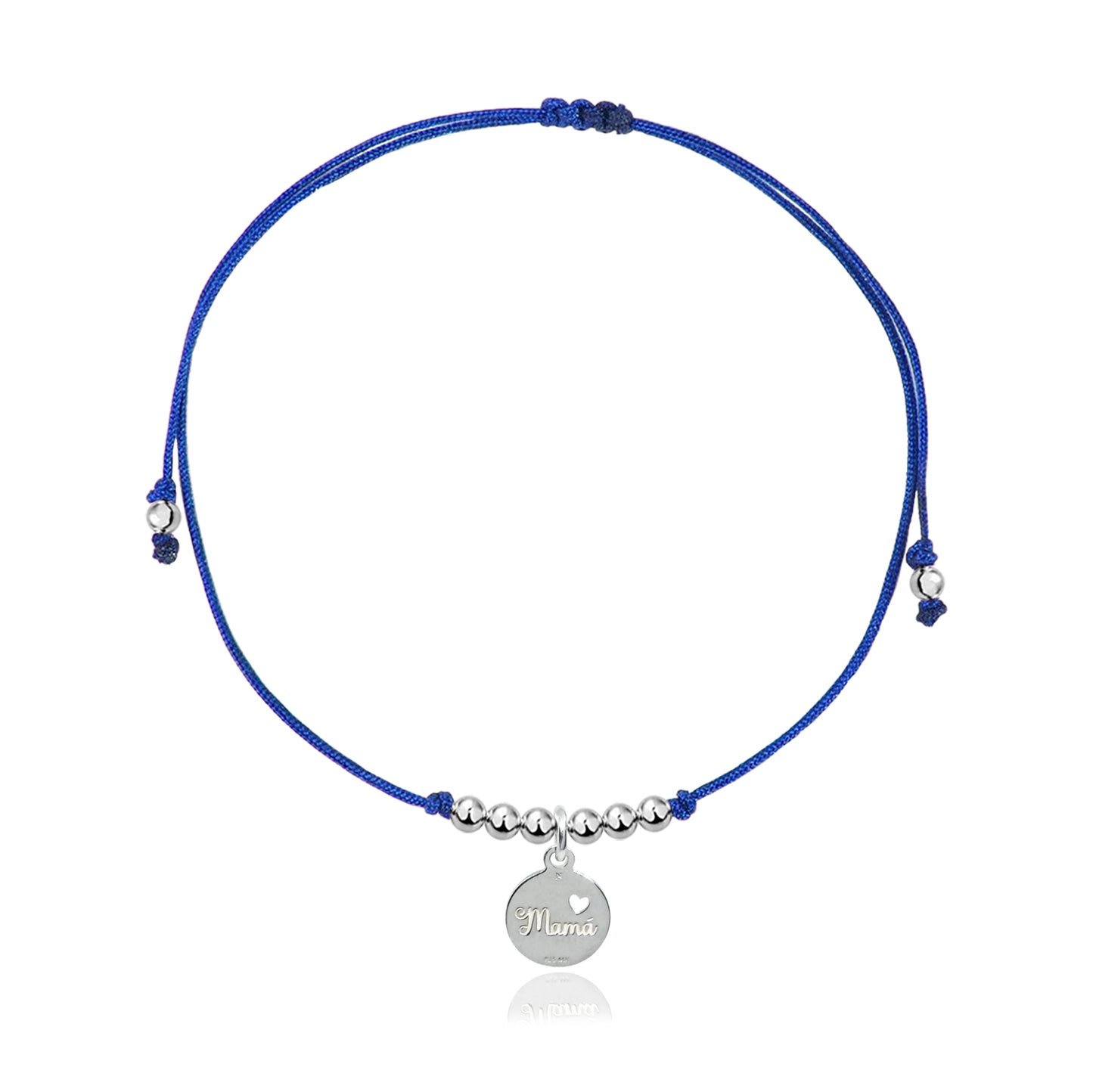 Pulsera hilo con charm mamá