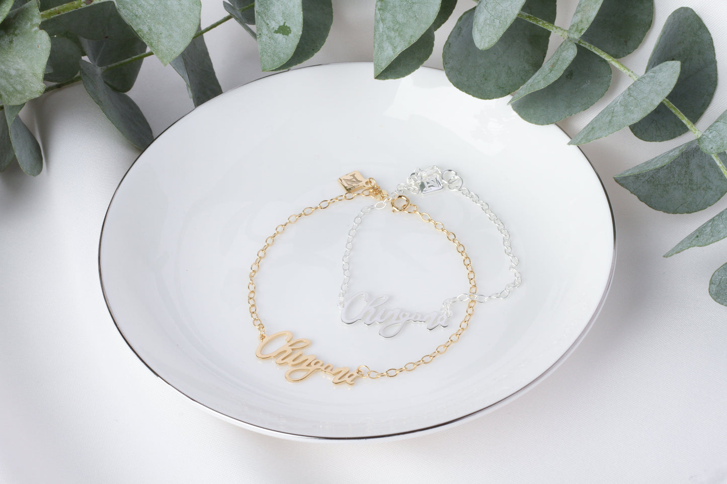 Pulsera Chingona de plata con baño de oro rosa
