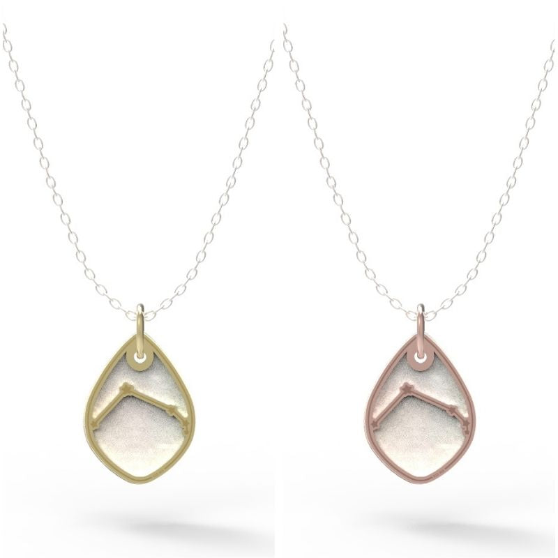 Dije Constelación zodiaco Aries de plata