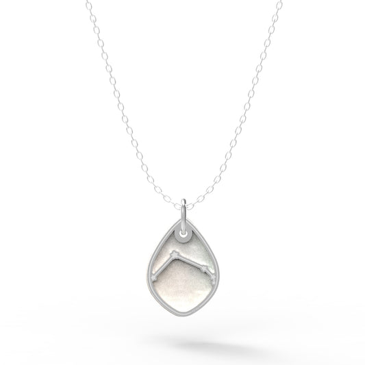 Dije Constelación zodiaco Aries de plata
