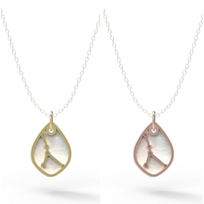 Dije Constelación zodiaco Cáncer de plata