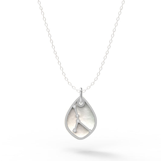 Dije Constelación zodiaco Cáncer de plata