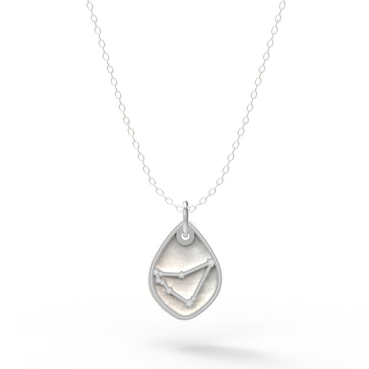 Dije Constelación zodiaco Capricornio de plata