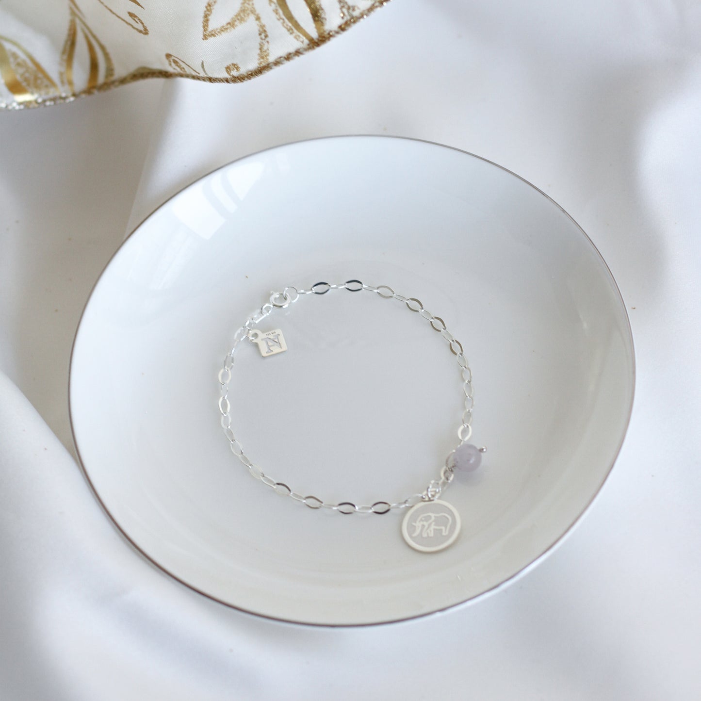 Pulsera cadena Resiliencia con mariposa