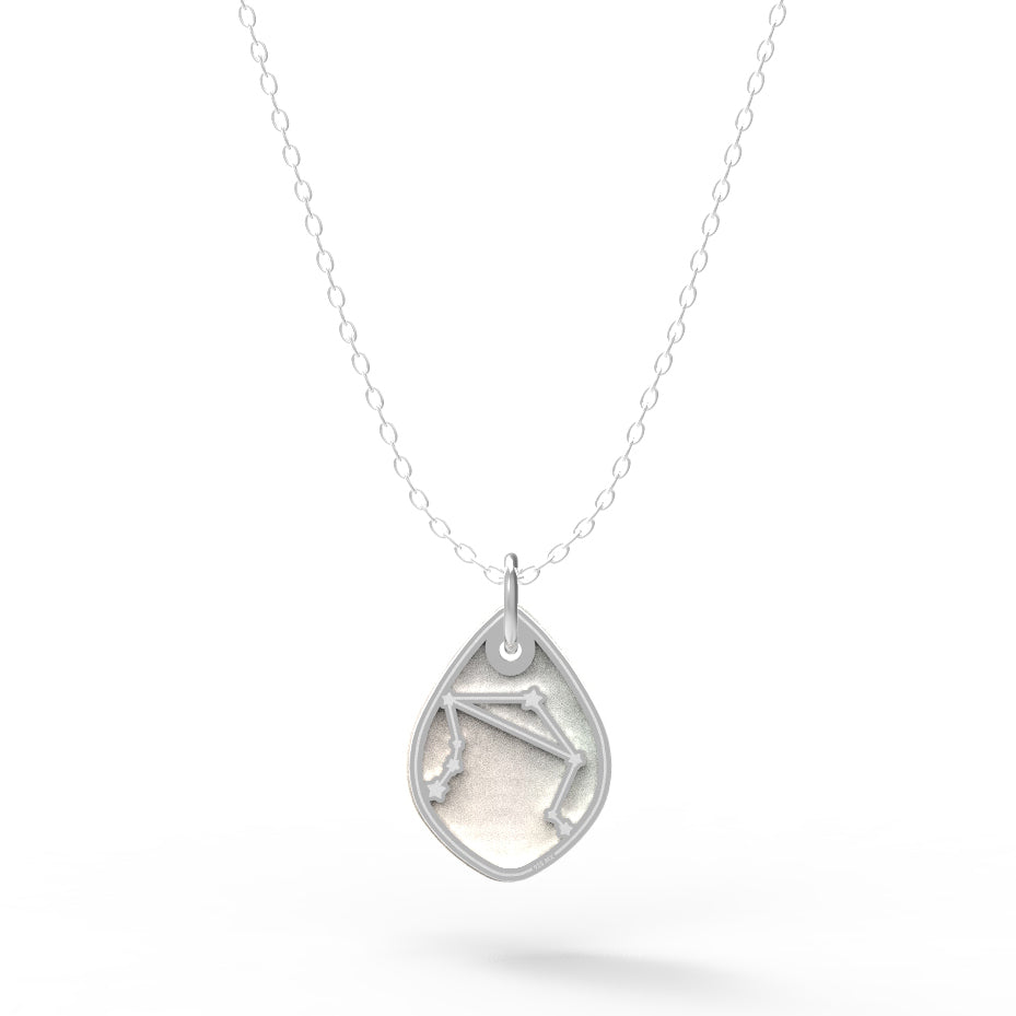 Dije Constelación zodiaco Libra de plata