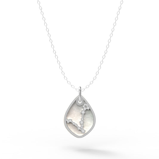 Dije Constelación zodiaco Piscis de plata