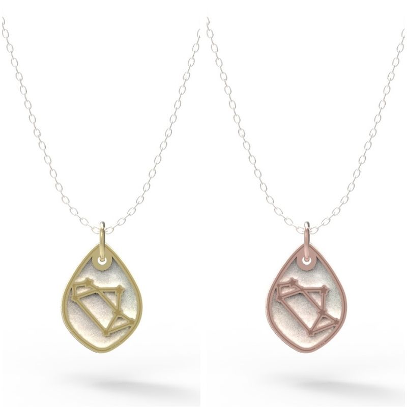Dije Constelación zodiaco Sagitario de plata
