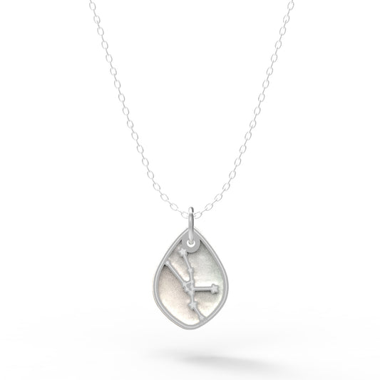Dije Constelación zodiaco Tauro de plata