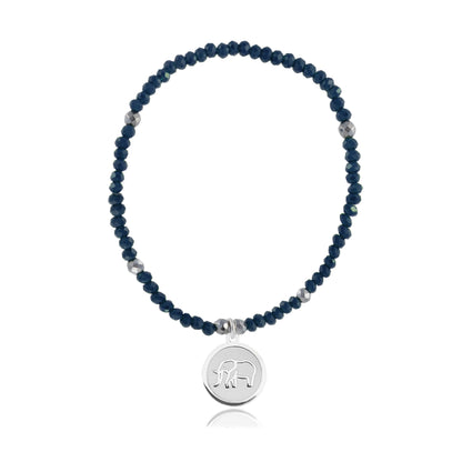 Pulsera elástica Resiliencia con charm elefante