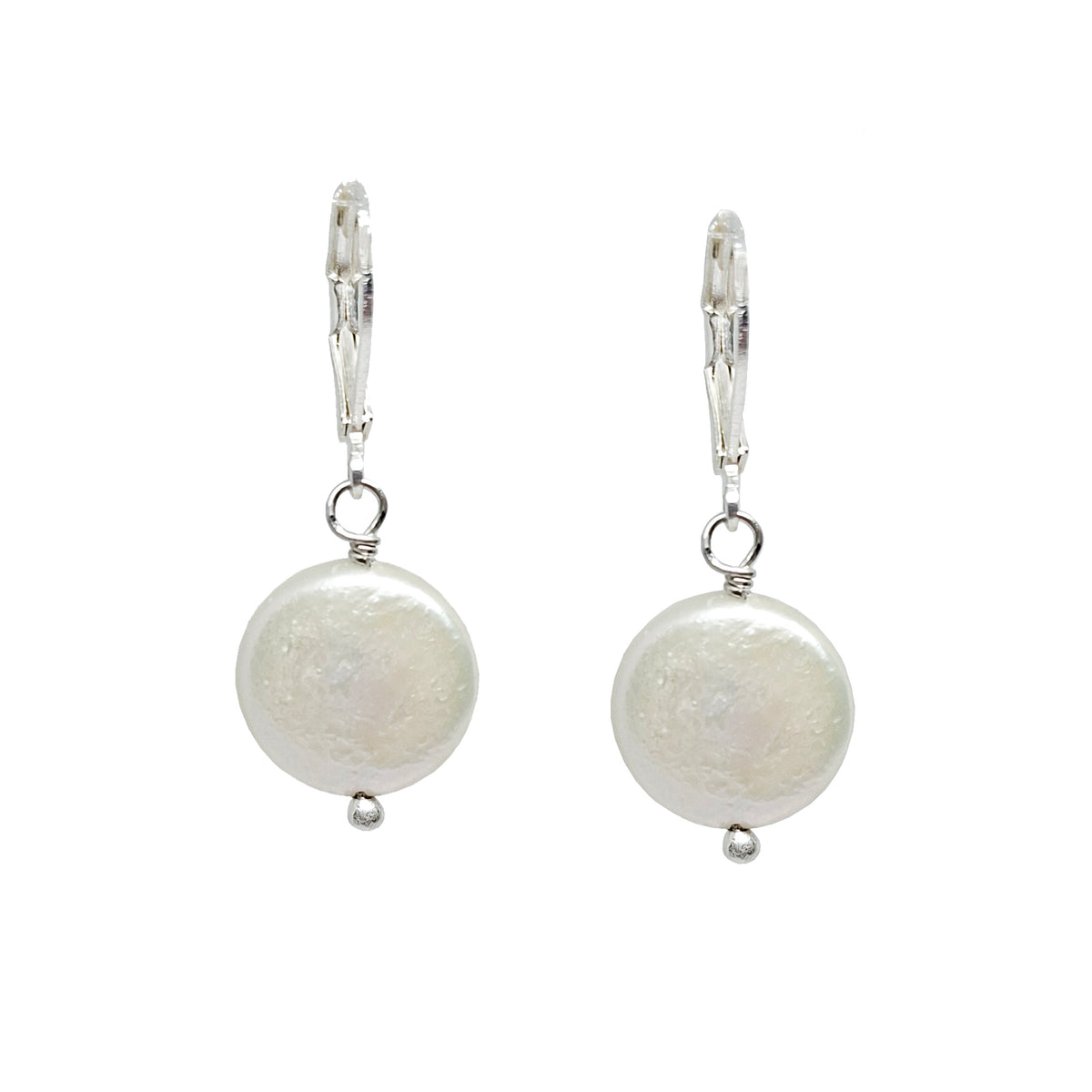 Aretes perla moneda