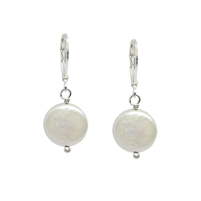 Aretes perla moneda
