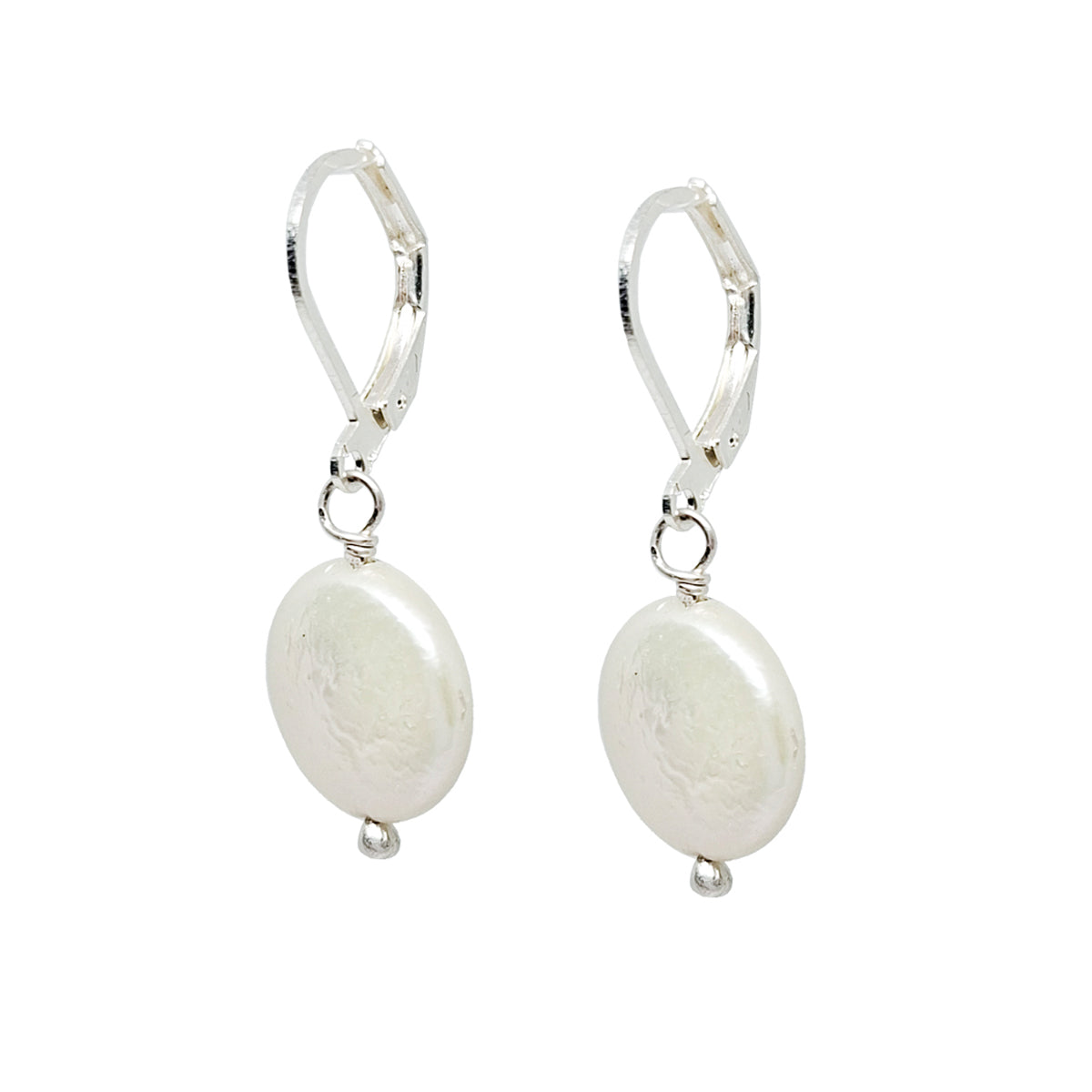 Aretes perla moneda