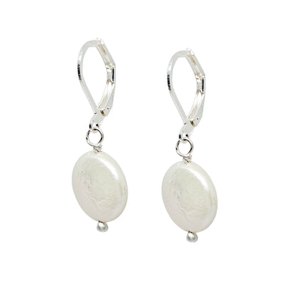 Aretes perla moneda