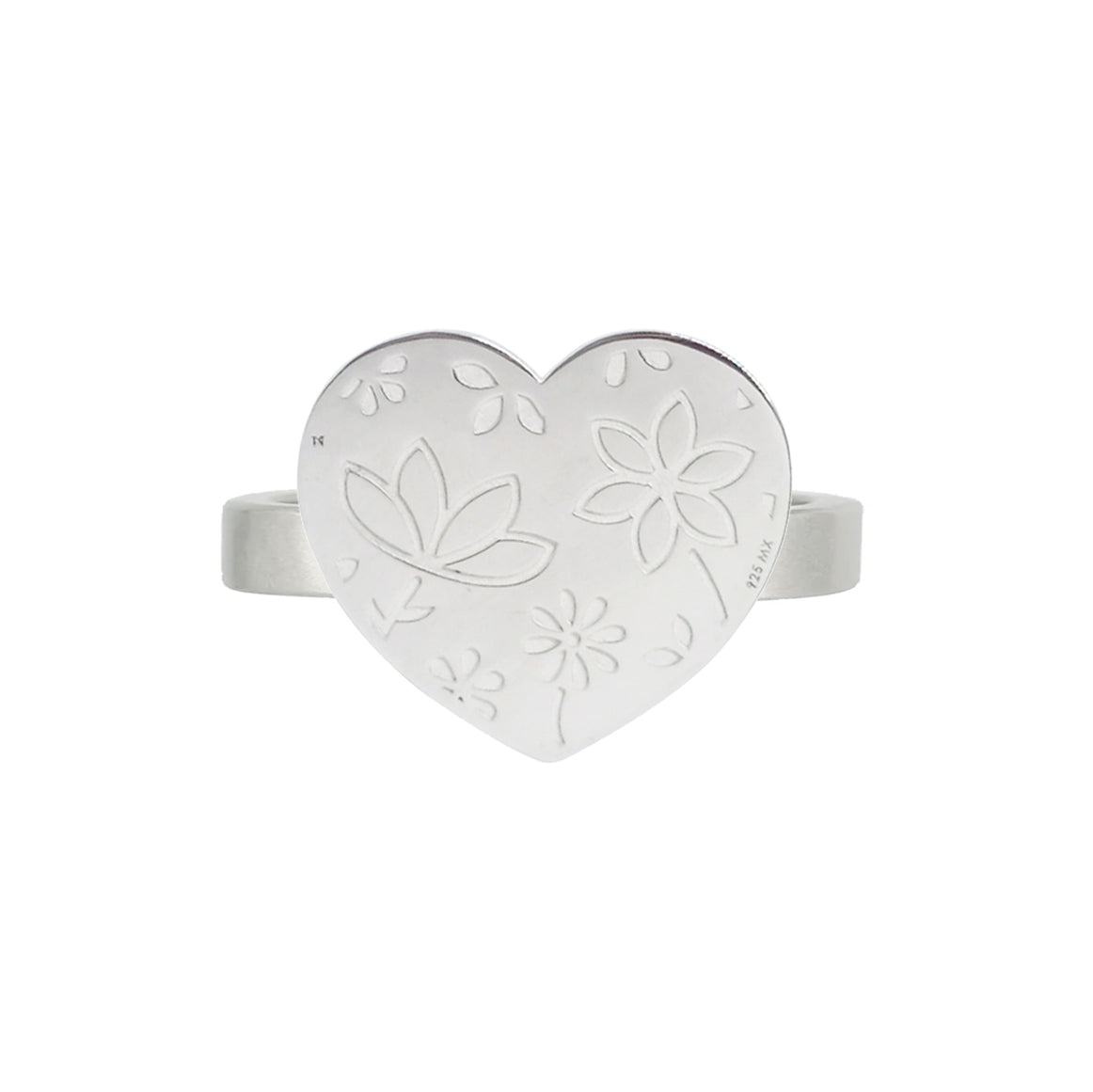 Anillo Querer corazón de plata