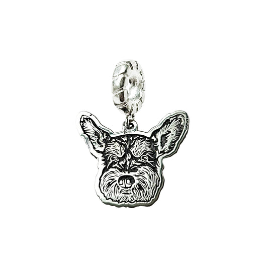 Charm de plata Mascota personalizada