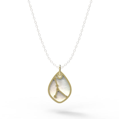 Dije Constelación zodiaco Cáncer de plata