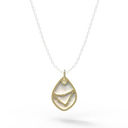 Dije Constelación zodiaco Capricornio de plata
