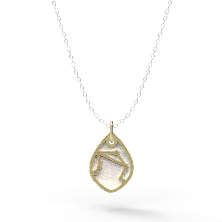 Dije Constelación zodiaco Libra de plata