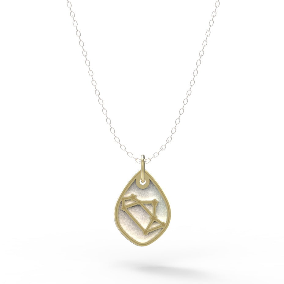 Dije Constelación zodiaco Sagitario de plata