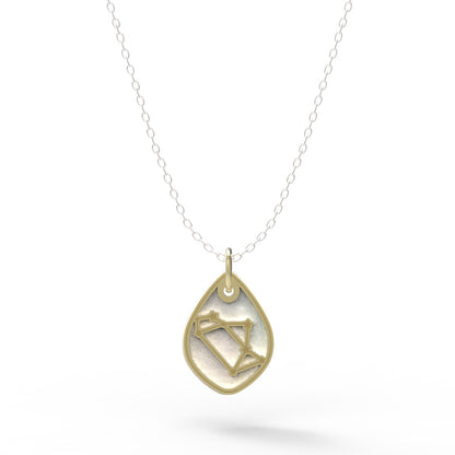 Dije Constelación zodiaco Sagitario de plata