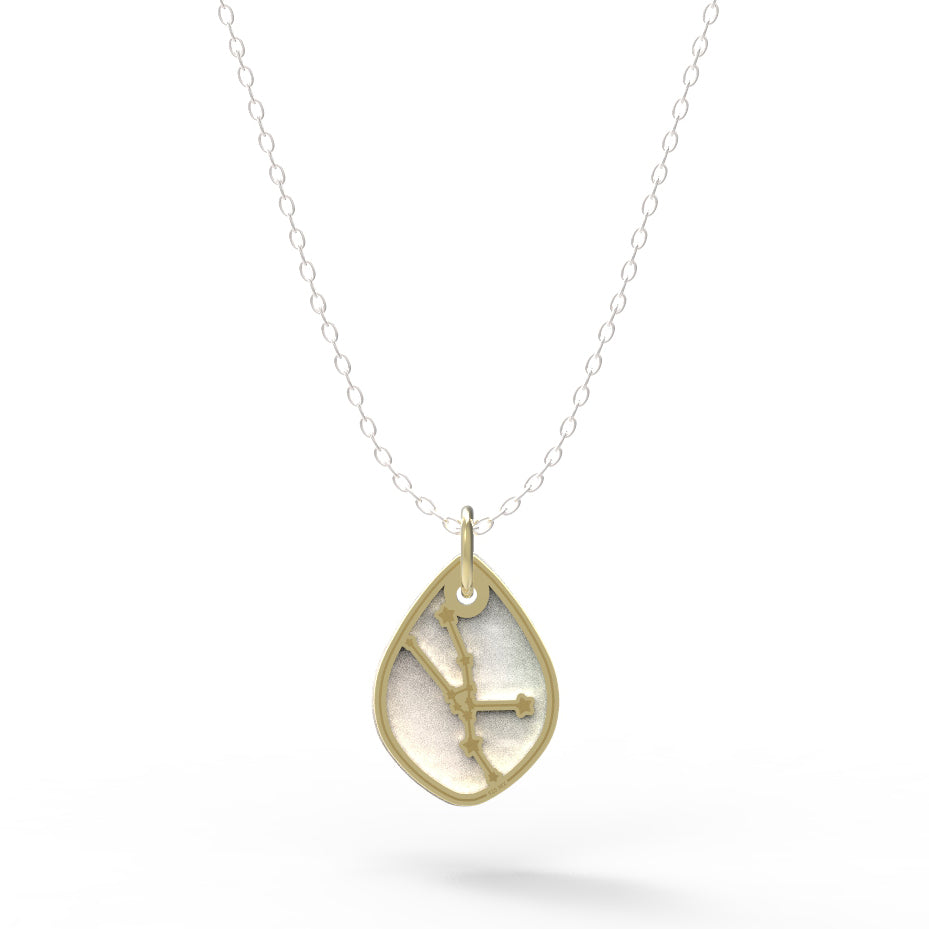 Dije Constelación zodiaco Tauro de plata